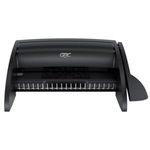 Masina de legat GBC CombBind C100, manuala, pentru spire din plastic, 9 coli, negru