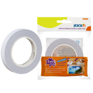 Banda dublu adeziva cu adeziv permanent, 12mm x 12 m, Stick"n Extra-Sticky