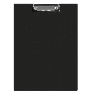Clipboard dublu A4, plastifiat PVC, Q-Connect - negru