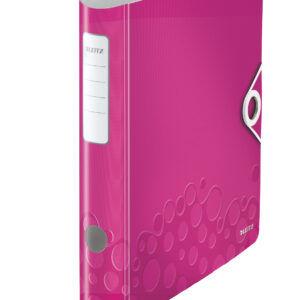 Biblioraft LEITZ 180 Active WOW, polyfoam, partial reciclat, A4, 65 mm, roz