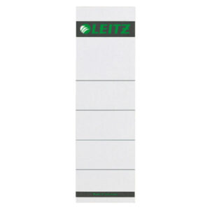 Etichete LEITZ pentru biblioraft, carton, 80 mm, 10 buc/ set, alb