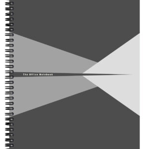 Caiet de birou Leitz Office, PP, FSC, reciclabil, A4, 90 coli, cu spira, matematica, gri