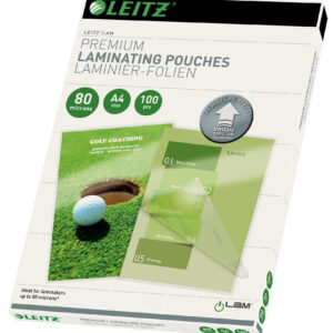 Folie laminare LEITZ UDT, la cald, A4, 80 mic, 100 buc/ set