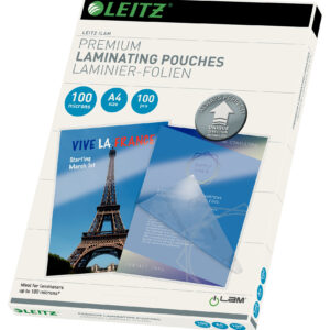 Folie laminare LEITZ UDT, la cald, A4, 100 mic, 100 buc/ set