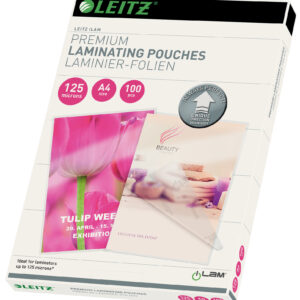 Folie laminare LEITZ UDT, la cald, A4, 125 mic, 100 buc/ set
