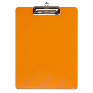 Clipboard simplu A4, plastifiat PP, MAUL Flexx - portocaliu