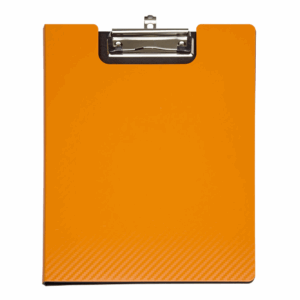 Clipboard dublu A4, plastifiat PP, MAUL Flexx - portocaliu