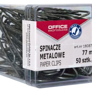 Agrafe metalice 77mm, ondulate, 50buc/cutie plastic, Office Products