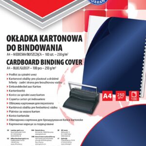 Coperta carton lucios 250g/mp, A4, 100/top, Office Products - bleumarin