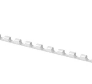Inele plastic 6 mm, max 25 coli,100buc/cut, Office Products - alb