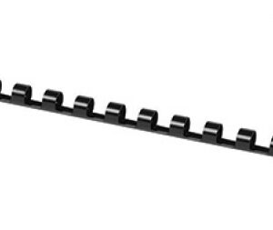 Inele plastic 8 mm, max 45 coli, 100buc/cut, Office Products - negru