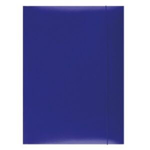 Mapa din carton plastifiat cu elastic, 300gsm, Office Products - albastru