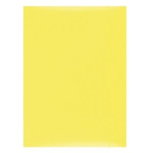 Mapa din carton plastifiat cu elastic, 300gsm, Office Products - galben