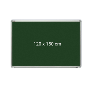 Tabla verde magnetica cu rama din aluminiu, 120 x 150 cm, pentru creta, Optima
