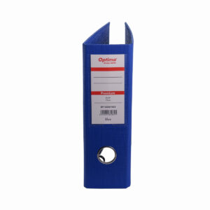 Biblioraft A5, plastifiat PP/PP, 75 mm, Optima Premium - albastru