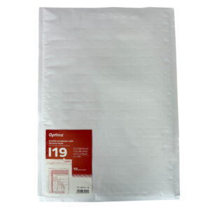 Plic antisoc I19, 320x450mm - ext., 300x445mm - int., lipire siliconica, 10 buc/set, Optima - alb