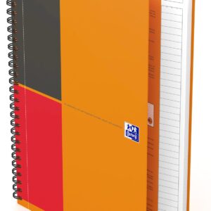 Caiet cu spirala, OXFORD Int. Notebook, B5, 80 file-80g/mp, Scribzee, coperta carton rigid - dictand