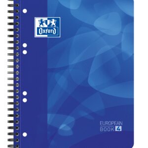 Caiet cu spirala, OXFORD School Projectbook, A5+, 4cul x 30file-90g/mp, Scribzee, coperta PP-dictand