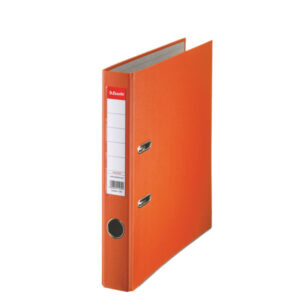 Biblioraft Esselte Economy, PP, partial reciclat, FSC, A4, 50 mm, portocaliu