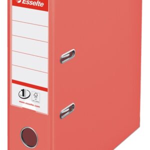 Biblioraft Esselte No.1 Power Colour Breeze, PP/PP, partial reciclat, FSC, A4, 75 mm, corai