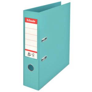 Biblioraft Esselte No.1 Power Colour Breeze, PP/PP, partial reciclat, FSC, A4, 75 mm, albastru