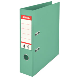 Biblioraft Esselte No.1 Power Colour Breeze, PP/PP, partial reciclat, FSC, A4, 75 mm, verde