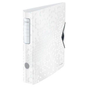 Biblioraft LEITZ 180 Active WOW, polyfoam, partial reciclat, A4, 65 mm, alb