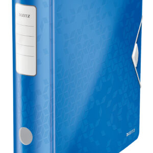 Biblioraft LEITZ 180 Active WOW, polyfoam, partial reciclat, A4, 82 mm, albastru