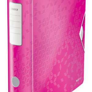 Biblioraft LEITZ 180 Active WOW, polyfoam, partial reciclat, A4, 82 mm, roz