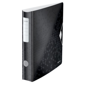 Biblioraft LEITZ 180 Active WOW, polyfoam, partial reciclat, A4, 65 mm, negru