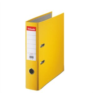 Biblioraft Esselte Economy, PP, partial reciclat, FSC, A4, 75 mm, galben