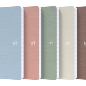 Caiet cu spirala, OXFORD My Rec"Up, 9x14cm, 90 file-90g/mp, hartie reciclata - mate - culori asortat