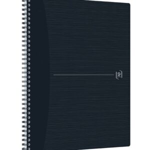 Caiet cu spirala, OXFORD Origins, A4+, 70 file-90g/mp, Scribzee, coperta PP neagra - dictando - imagine 1