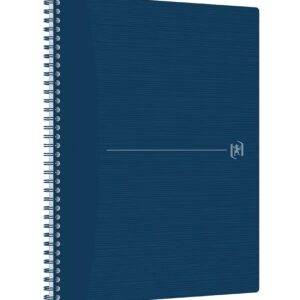 Caiet cu spirala, OXFORD Origins, A4+, 70 file-90g/mp, Scribzee, coperta PP albastra - mate