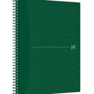 Caiet cu spirala, OXFORD Origins, A4+, 70 file-90g/mp, Scribzee, coperta PP verde - mate