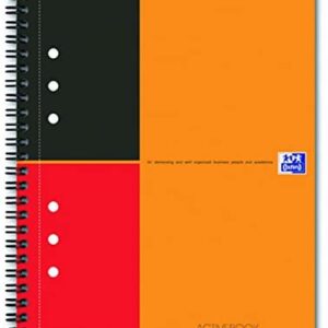 Caiet cu spirala, OXFORD Int. Activebook, A5+, 80 file-80g/mp, Scribzee, 10 perf, coperta PP-dictand