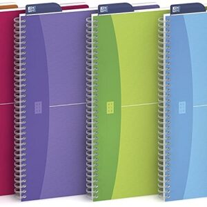 Caiet cu spirala, OXFORD Office MyColours, A5, 90 file - 90g/mp, Scribzee, coperta PP - dictando
