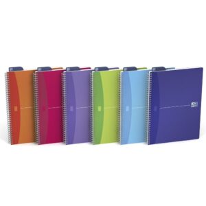 Caiet cu spirala, OXFORD Office MyColours, A5, 90 file - 90g/mp, Scribzee, coperta PP - mate