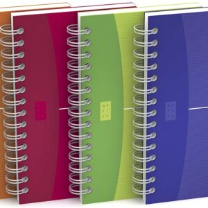Caiet cu spirala, OXFORD Office MyColours, 9x14cm, 90 file - 90g/mp, coperta PP - mate