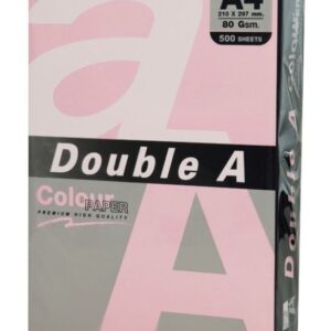 Hartie color pentru copiator A4, 80g/mp, 500coli/top, Double A - pastel pink