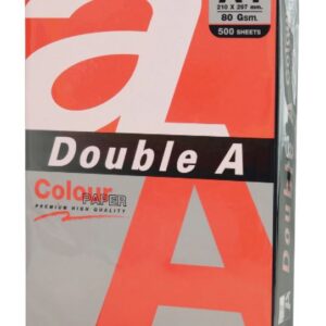Hartie color pentru copiator A4, 80g/mp, 500coli/top, Double A - rosu intens