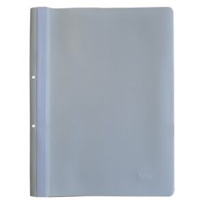 Dosar plastic PP cu sina, cu gauri, grosime 120/180 microni, 10 buc/set, Optima - alb