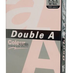 Hartie color pentru copiator A4, 80g/mp, 25coli/top, Double A - pastel flamingo