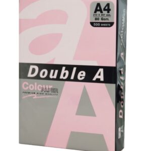 Hartie color pentru copiator A4, 80g/mp, 25coli/top, Double A - pastel pink