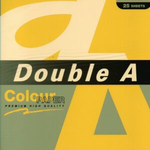 Hartie color pentru copiator A4, 80g/mp, 25coli/top, Double A - lemon intens