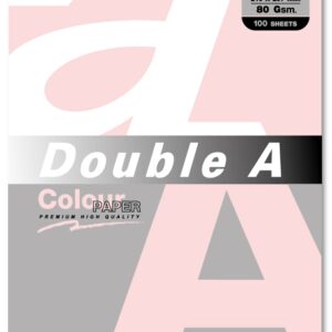 Hartie color pentru copiator A4, 80g/mp, 100coli/top, Double A - pastel flamingo