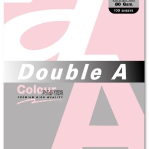 Hartie color pentru copiator A4, 80g/mp, 100coli/top, Double A - pastel pink