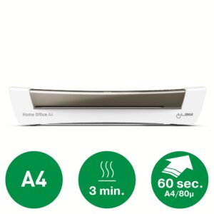 Laminator LEITZ iLAM Home Office, A4, kit folii laminare inclus, gri