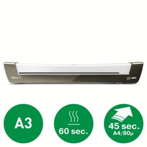 Laminator LEITZ iLAM Office, A3, kit folii laminare inclus, alb