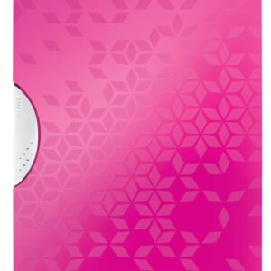 Dosar cu clip LEITZ WOW ColorClip, PP, A4, 30 coli, roz